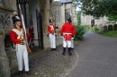 Inspecting 'The Guard' at St. Nicholas South door