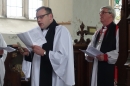 Revd. James addresses the Congregation