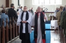 The end of the formalities of the service for our new Team Vicar.